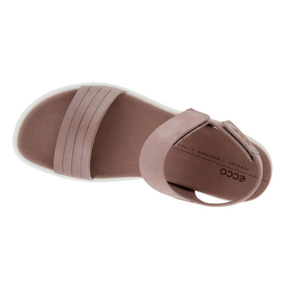 Ecco Flowt Platta Sandaler Dam Rosa | SE 180GSO